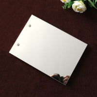 Livre d'or de mariage personnalisé, couverture acrylique, réception de bienvenue, carnet d'anniversaire en papier uni inscriptible