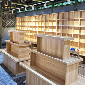 Thiết kế hiện đại khói cửa hàng Showcase hiển thị truy cập lớn kính hiển thị trường hợp khói cửa hàng trong gỗ Kệ thuốc lá đồ đạc - Product Image 3