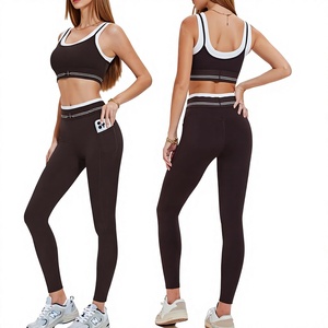 Women High Waist Sculpting <b>Leggings</b> <b>Butt</b> <b>Lifting</b> Sports Bra Crossback Design Breathable Yoga Gym Training Activewear Clothing - Product Image 1
