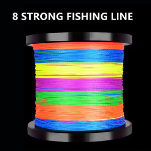 MISTER JIGGING venta al por mayor 100M 300m 500m 1000m iridiscente 8 <span class=keywords><strong>trenza</strong></span> multifilamento PE línea de pesca - Product Image 6
