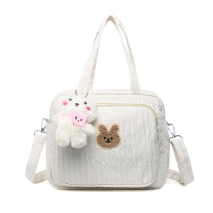 Bolsa de Pañales para Mamá, Linda y Sólida, de Gran Capacidad, para Guardar Artículos de Bebé, para Uso en Exteriores, de un Solo Hombro, de Lona Resistente al Agua - Product Image 6