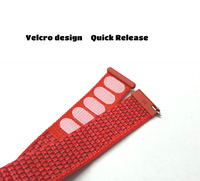 Bracelet de remplacement réglable en tissu souple à dégagement rapide 16mm 18mm Bracelet de montre intelligent en nylon à boucle de sport