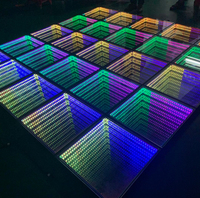 Pista de Baile LED Iluminada con Espejo Infinito 3D Extraíble con Cable ZY para Bodas y Fiestas