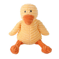 Jouets en peluche pour chiens : poupée en peluche pour la dentition et le mordage, jouets en peluche couineurs en forme d'animaux, ensemble de jouets à mâcher pour animaux de compagnie