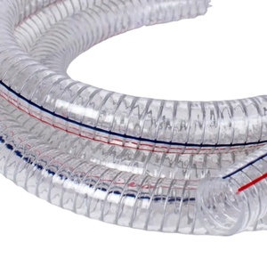 Tuyau flexible en <span class=keywords><strong>PVC</strong></span> avec armature en acier, transparent, pour aspiration et refoulement d'air, d'eau et de liquides - Product Image 3