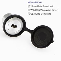 Conector Micro USB 2.0 Hembra a Macho de Metal para Montaje en Panel, Toma USB