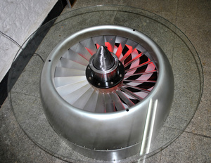 Sáng Tạo thanh trang trí Bàn cà phê thiết kế mô hình độc đáo sắt retro phong cách công nghiệp động cơ Turbo Quạt bàn - Product Image 3