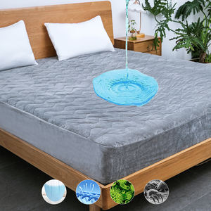 Polyester matelassé velours corail Qualité supérieure <span class=keywords><strong>Protège</strong></span>-<span class=keywords><strong>matelas</strong></span> Literie Couvre-lit <span class=keywords><strong>imperméable</strong></span> <span class=keywords><strong>Protège</strong></span>-<span class=keywords><strong>matelas</strong></span> - Product Image 1