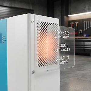 ระบบโซลาร์เซลล์ไฮบริดออลอินวัน แบตเตอรี่ 51.2V 3.6KW 5.5KW ความจุ 10kWh สำหรับใช้งานนอกระบบ (Off-Grid) ในบ้าน รุ่น HY-006-01 พร้อมระบบ Deep Cycle อายุการใช้งานยาวนานพิเศษ - Product Image 5