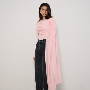 เสื้อถักผู้หญิงแขนยาวสีทึบความยืดหยุ่นสูงทรงเข้ารูปต้นกำเนิดจากเมืองอี้หวู่ FDC2103 - Product Image 4
