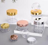 Pot cosmétique de luxe en plastique avec couvercle or, noir, blanc – 5g, 10g, 20g, 30g, 50g, 80g, 100g – Pots à beurre pour les lèvres et le corps avec couvercle