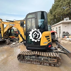 Mini-excavatrice sur chenilles hydraulique SANY SY35U de 3 tonnes avec moteur et pompe d'origine pour la construction, l'aménagement paysager, le creusement de fossés et les travaux publics - Product Image 6