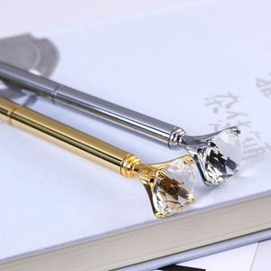 Ys89 Custom Logo Printed Crown Corporate Business Activity Gift Metal Ballpoint Ball With <b>Crystal</b> Diamond <b>Pen</b> - Product Image 4