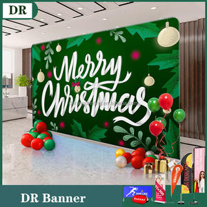 अनुकूलन योग्य 8 फीट फोल्डेबल पोर्टेबल घुमावदार तनाव कपड़े मीडिया दीवार एल्यूमीनियम मिश्र धातु प्रदर्शन के लिए - Product Image 6