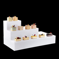 Présentoir en acrylique pour buffet, table de desserts, repas froids, pause thé, support cubique pour centre de table de mariage et de Noël