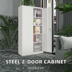Armario Metálico Moderno Ajustable de 2 Puertas, Armario Vertical para Archivos - Product Image 2