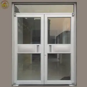 Коммерческий алюминиевый магазин передняя дверь из стекловолокна наружная большая стеклянная дверь