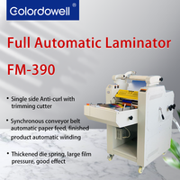 Laminateur à chaud infrarouge FM-390 Colordowell |   Machine à plastifier entièrement automatique format 350 mm, température maximale 160°C, compatible A3/A4/A5