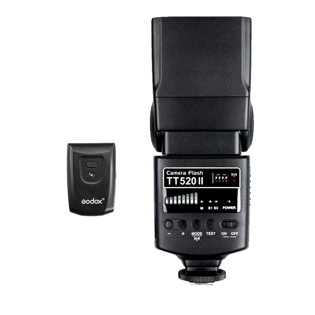 Godox TT520II Professional Portable Camera Flash Lights Built-in 433MHz Wireless Signal for for Pentax for Fuji Olympus
