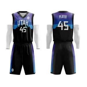 Ropa Deportiva personalizada para hombre, camisa de baloncesto de secado rápido, Reversible, uniformes