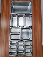 Buphex Forme Rectangle Traditionnelle 1/6 1/1 1/9 1/3 NSF Taille Standard Service Alimentaire Buffet Fête Ensemble Nouveau & Anti-Confiture GN Pan