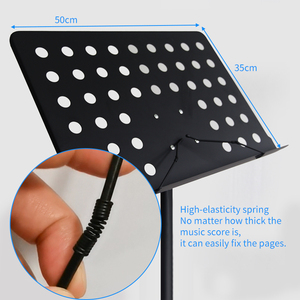All'ingrosso di grandi dimensioni ripiani musicali pieghevoli per chitarra Score Rack per strumenti musicali come Guzheng Erhu violino pianoforte con staffe - Product Image 2