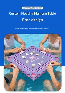 Table de jeu de Mahjong et de <span class=keywords><strong>Dominos</strong></span> en EVA, étanche, flottante, résistante aux chocs, pour <span class=keywords><strong>la</strong></span> <span class=keywords><strong>plage</strong></span> et <span class=keywords><strong>la</strong></span> natation, imprimable - Product Image 3