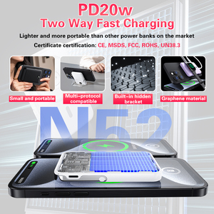 Power Bank Magnetico PD 22.5W Ricarica Rapida 10000mAh 5000mAh 15W Wireless con Display Digitale e Supporto - Product Image 3