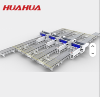 Solution intelligente de perçage six faces CNC à 8 canaux Huahua Popular 4 Set pour ligne de production de meubles