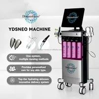 Appareil professionnel d'hydrodermabrasion à jet d'oxygène, écran tactile, acier inoxydable, nettoyage en profondeur, sérum hydratant