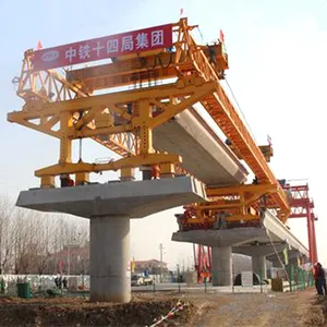 Cầu dầm 120 tấn phóng cần cẩu dầm bê tông cho xây dựng đường sắt