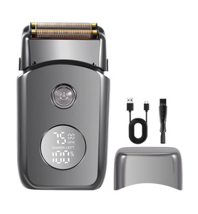 เครื่องโกนหนวดไฟฟ้าแบบฟอยล์ OEM ODM IPX7 สำหรับผู้ชาย ใช้ได้ทั้งแบบเปียกและแห้ง กันน้ำ แบตเตอรี่ 600mAh ใช้งานได้นาน 60 นาที พร้อมที่เล็มเครา - Product Image 5