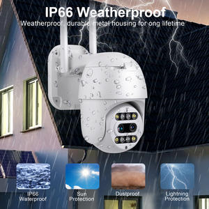 Caméra de surveillance <span class=keywords><strong>6</strong></span> millions de pixels HD CMOS, vision nocturne couleur, extérieure, WiFi, IP66, étanche, H.265, double flux, <span class=keywords><strong>audio</strong></span> bidirectionnel - Product Image 4