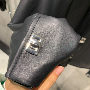 Giacche di vera pelle di agnello primavera <span class=keywords><strong>camicia</strong></span> di mezza lunghezza in pelle <span class=keywords><strong>giacca</strong></span> di pelle con bottone <span class=keywords><strong>donna</strong></span> - Product Image 5