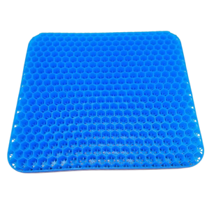 Coussin de siège carré en gel TPE alvéolé rafraîchissant avec housse amovible et lavable, antistatique, personnalisable pour usage domestique - Product Image 1