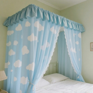 <span class=keywords><strong>2025</strong></span> lãng mạn MỤC VỤ hoa nhà lưới muỗi hình chữ nhật khung mái có thể gập lại rèm cửa bền vật liệu polyester di động cho - Product Image 3