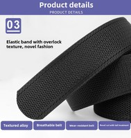 Ceinture tactique élastique de haute qualité à dégagement rapide, tissu uniforme en polyester, 3,8 cm, alliage, entraînement, sports de plein air, sangle de scout