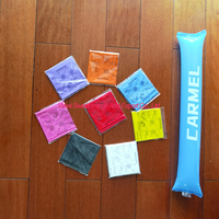 Nouvelles baguettes de cheering personnalisées en gros, bâtons de bruit imprimés, klaxons de bruit, claquettes de cheering en plastique