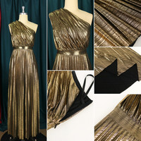 Robe longue élégante pour femme AM220536, dos nu, taille haute, plissée, coupe trapèze, robe de soirée formelle, robe de bal, avec fermeture éclair latérale