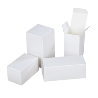 Boîte en verre pour bougie en papier blanc uni de luxe personnalisée, emballage noir pliable à plat, emballage de dessin animé blanc, bougies