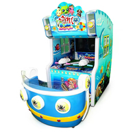 Machine de jeu d'arcade de tir à l'eau électronique d'intérieur pour 2 joueurs, en métal et plastique, à monnayeur