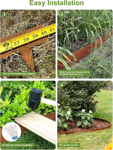 ขอบสวนเหล็กคอร์เทน ตกแต่งขอบสนามหญ้ากลางแจ้ง - Product Image 4