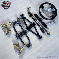 Nouvel ensemble de bras oscillants de suspension avant et crémaillère de direction pour kart à quatre roues, VTT et buggy