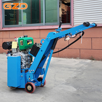 Fraiseuse à béton diesel robuste GZD avec moteur puissant et système de collecte des poussières haute efficacité pour sols