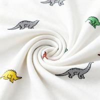 Polo personnalisé en gros pour enfants, imprimé dinosaure, 100 % coton, haut d'été pour tout-petits garçons, qualité boutique, vêtements pour enfants, faible MOQ