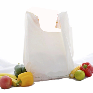 Sac de courses écologique, biodégradable, compostable et réutilisable en forme de T-shirt, sac poubelle - Product Image 6
