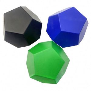 12 Face Dice Shaped for Soft PU Foam Stress <b>Ball</b> with Colorful Print for Kids Play Pressure Relief - Product Image 1