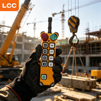 Télécommande radio industrielle F24-8D à code fixe FCC CE ROHS 8 boutons avec émetteur et récepteur pour grues