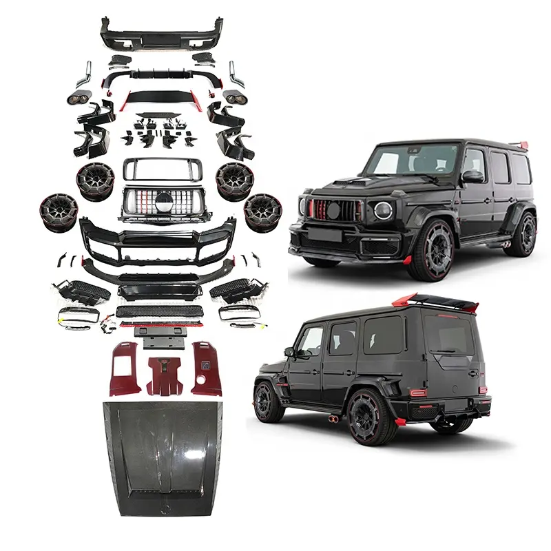 G class W463A W464 G63 2019 2020 2022 upgrade to G wagon B900 Rocket style Body kit with bumpers Grille Rims
