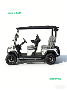 عربة جولف كهربائية منخفضة السرعة LSV بأربعة مقاعد، مدى طويل، للاستخدام في النوادي الريفية، رحلات ترفيهية - Product Image 4